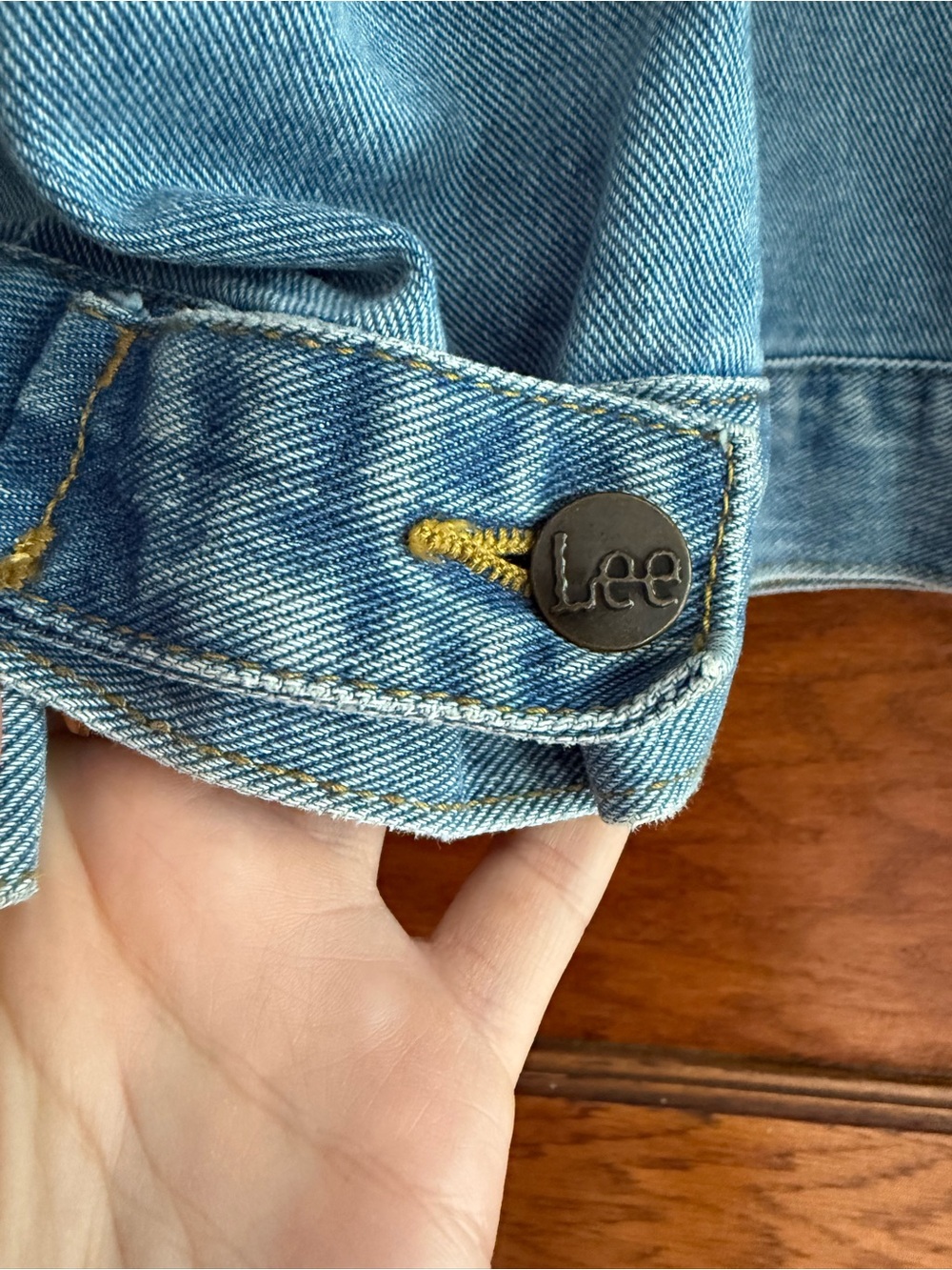 LEE 100% Cotton Trucker Jacket Denim Jean Jacket Button Down XL - Picture 8 of 8